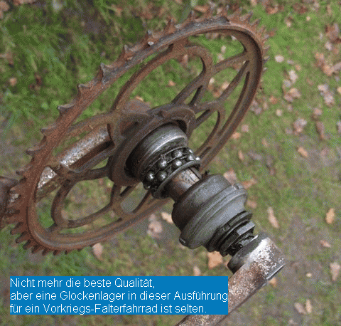 Glockentretlager Vorkriegs-Falterfahrrad
