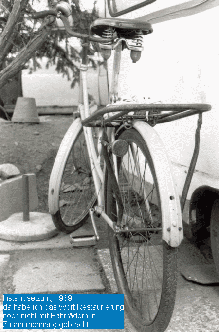 Ein mir von der Marke unbekanntes Vorkriegs Damenfahrrad
