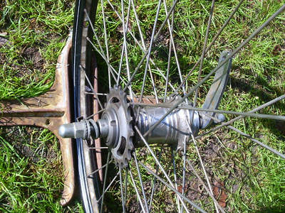 Gebrauchtes Hinterrad Freilauf R�cktritt Fahrrad