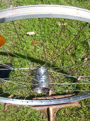 Gebrauchtes Hinterrad nur mit Nabenh�lse Fahrrad
