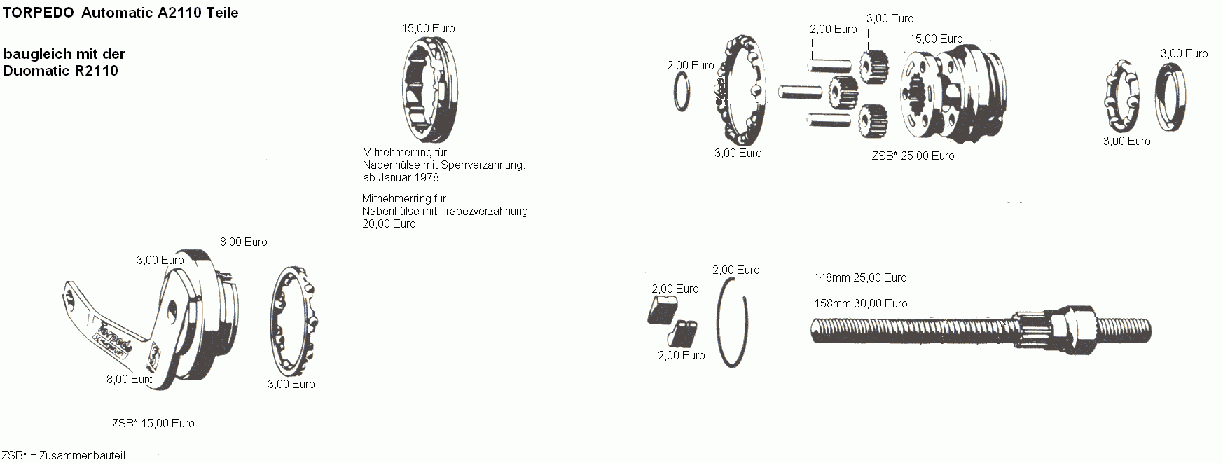 Ersatzteile Preise Automatic