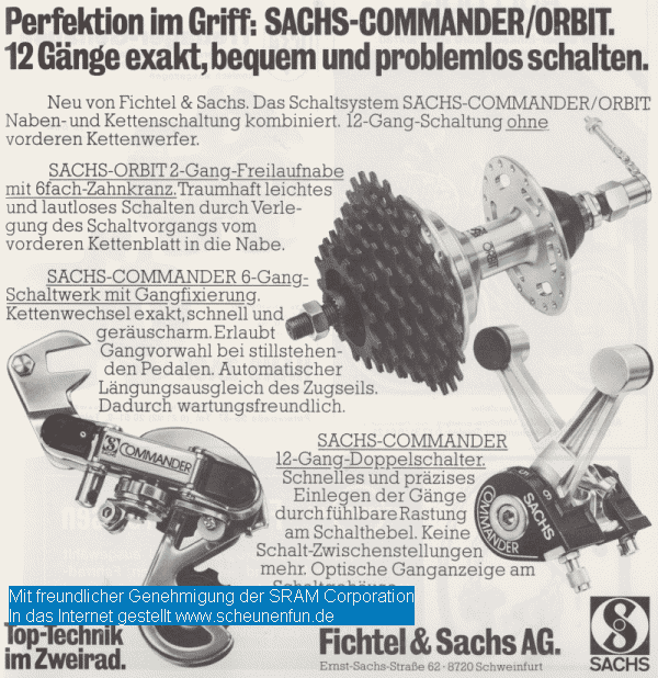 Sachs Orbit Commander Werbung