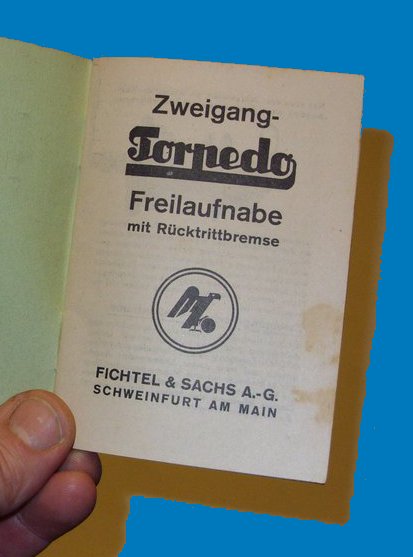 Betriebsanleitung Doppeltorpedo Baujahr 50er