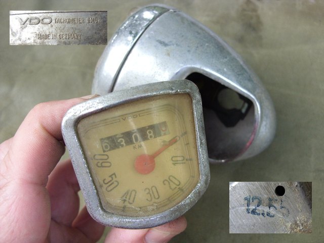 VDO Tacho integriert in Boschlampe BJ 1955